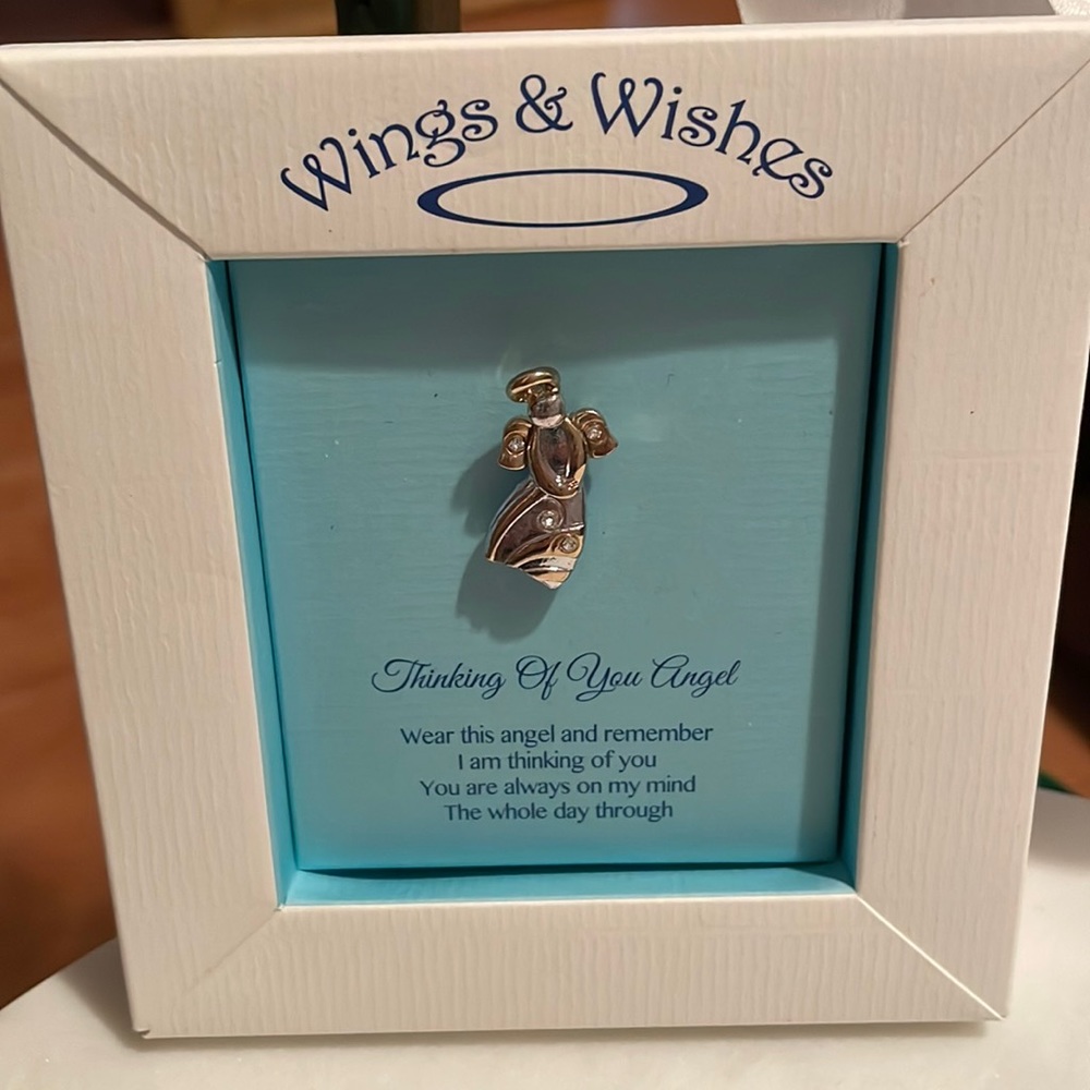 Wings & Wishes Thinking if you Angel 😇 pin